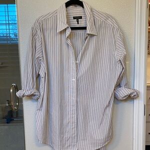 Rag and Bone, women’s extra XS/small  Striped Button-Up oversized Shirt.